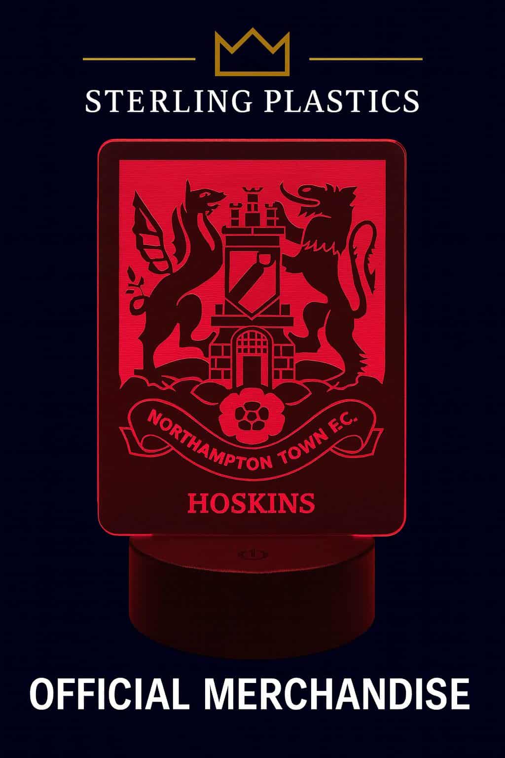 Official Light up Cobblers Acrylic Stand - PERSONALISED