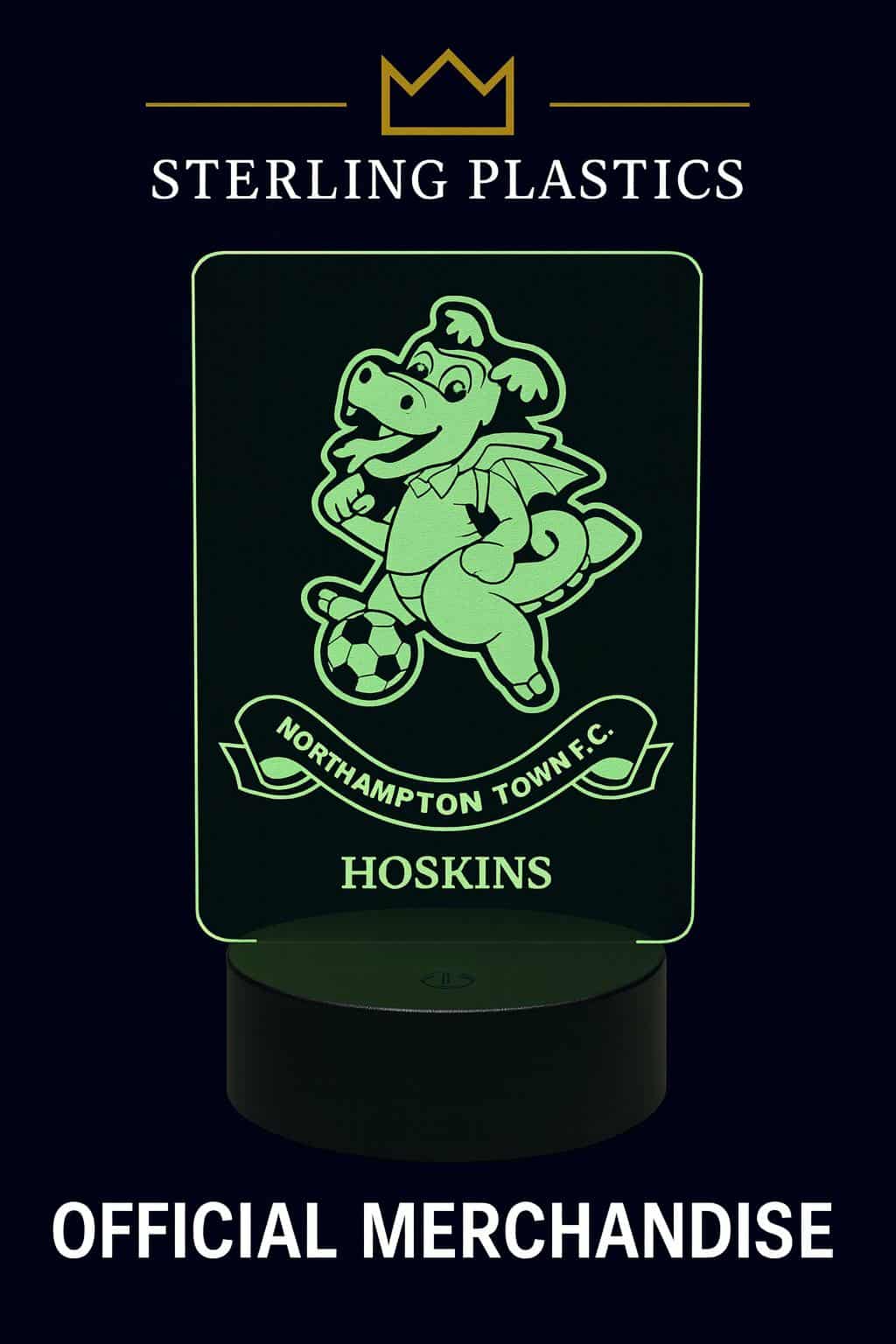 Official Light up Cobblers Mascot Acrylic Stand - PERSONALISED