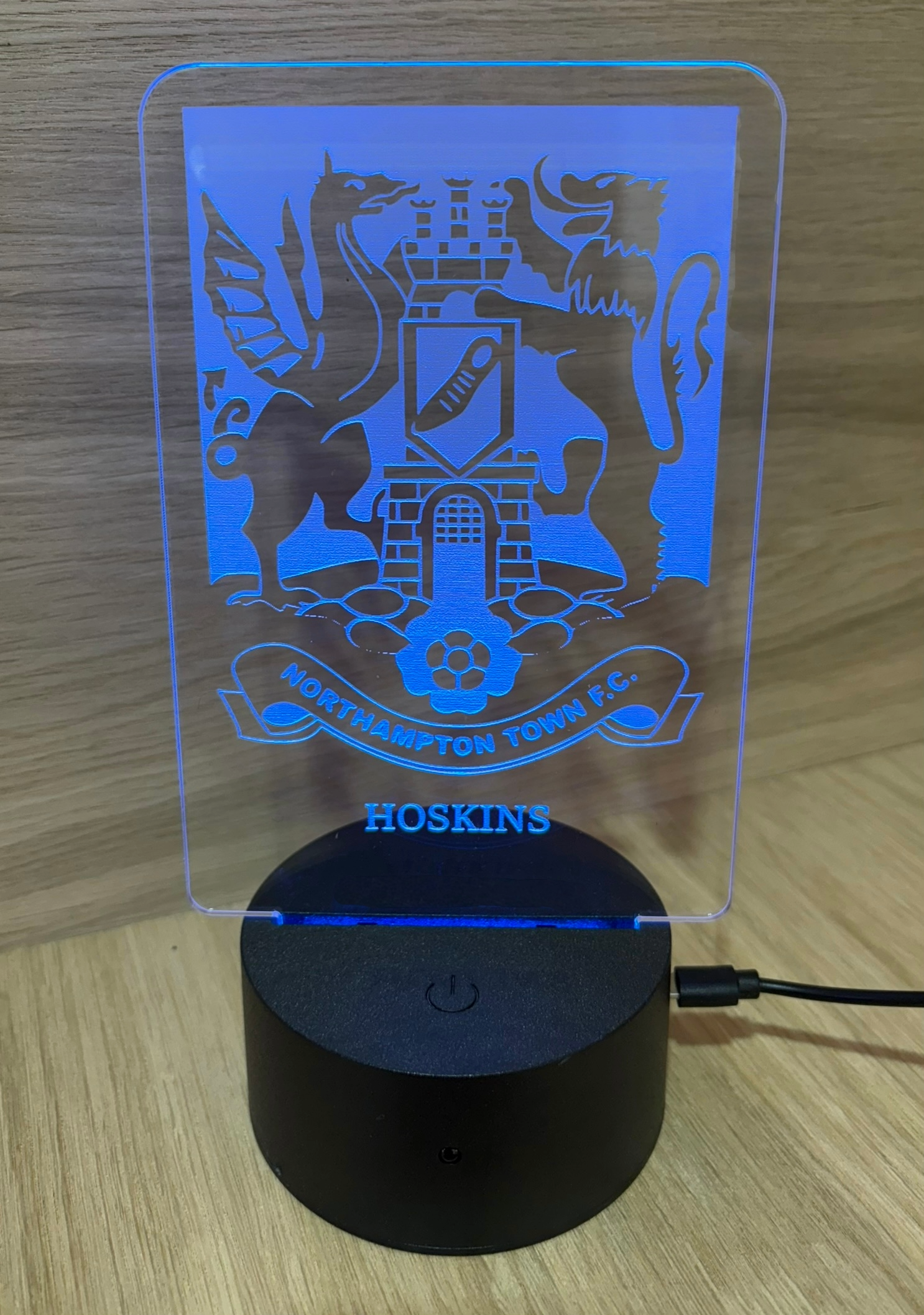 Official Light up Cobblers Acrylic Stand - PERSONALISED