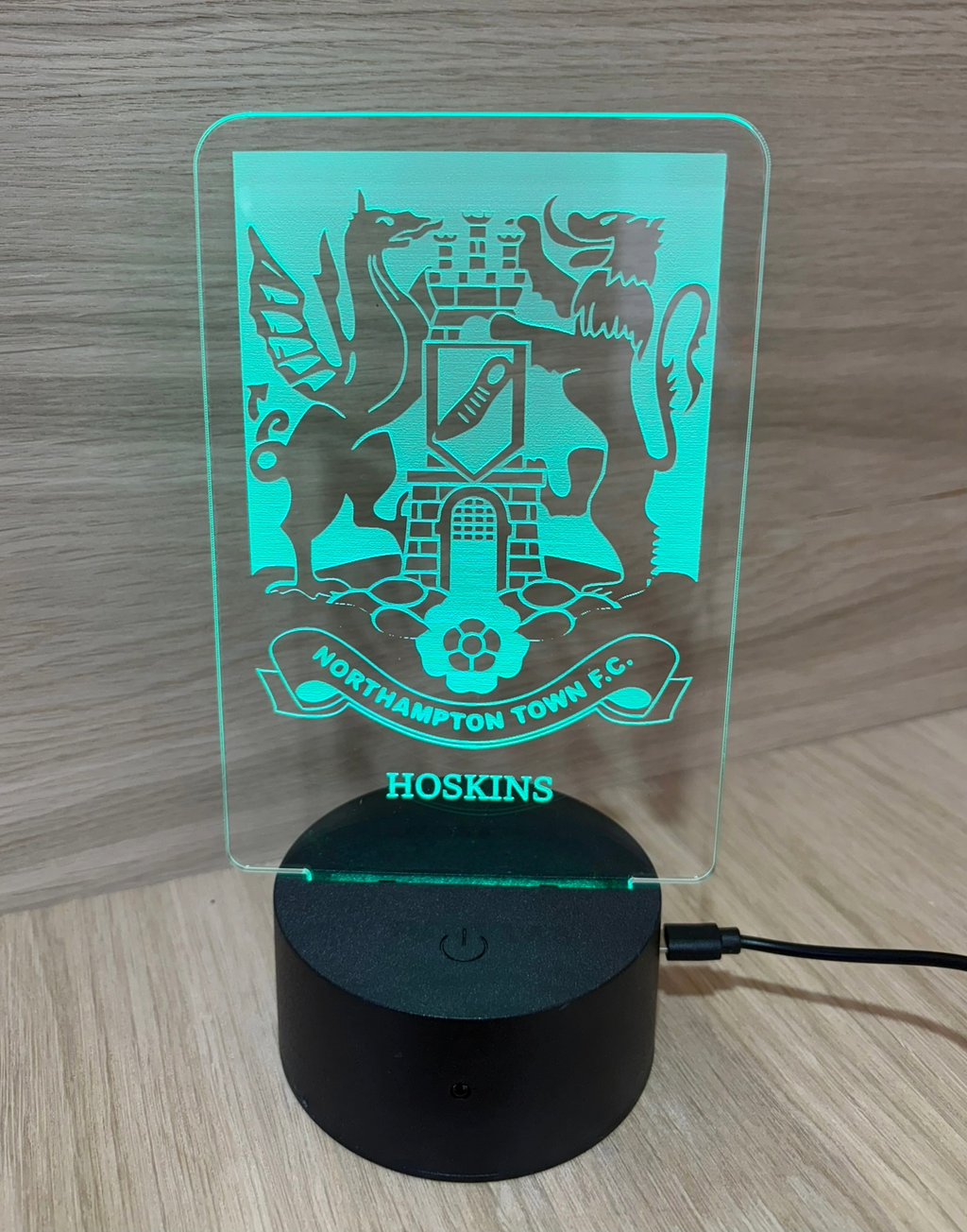 Official Light up Cobblers Acrylic Stand - PERSONALISED