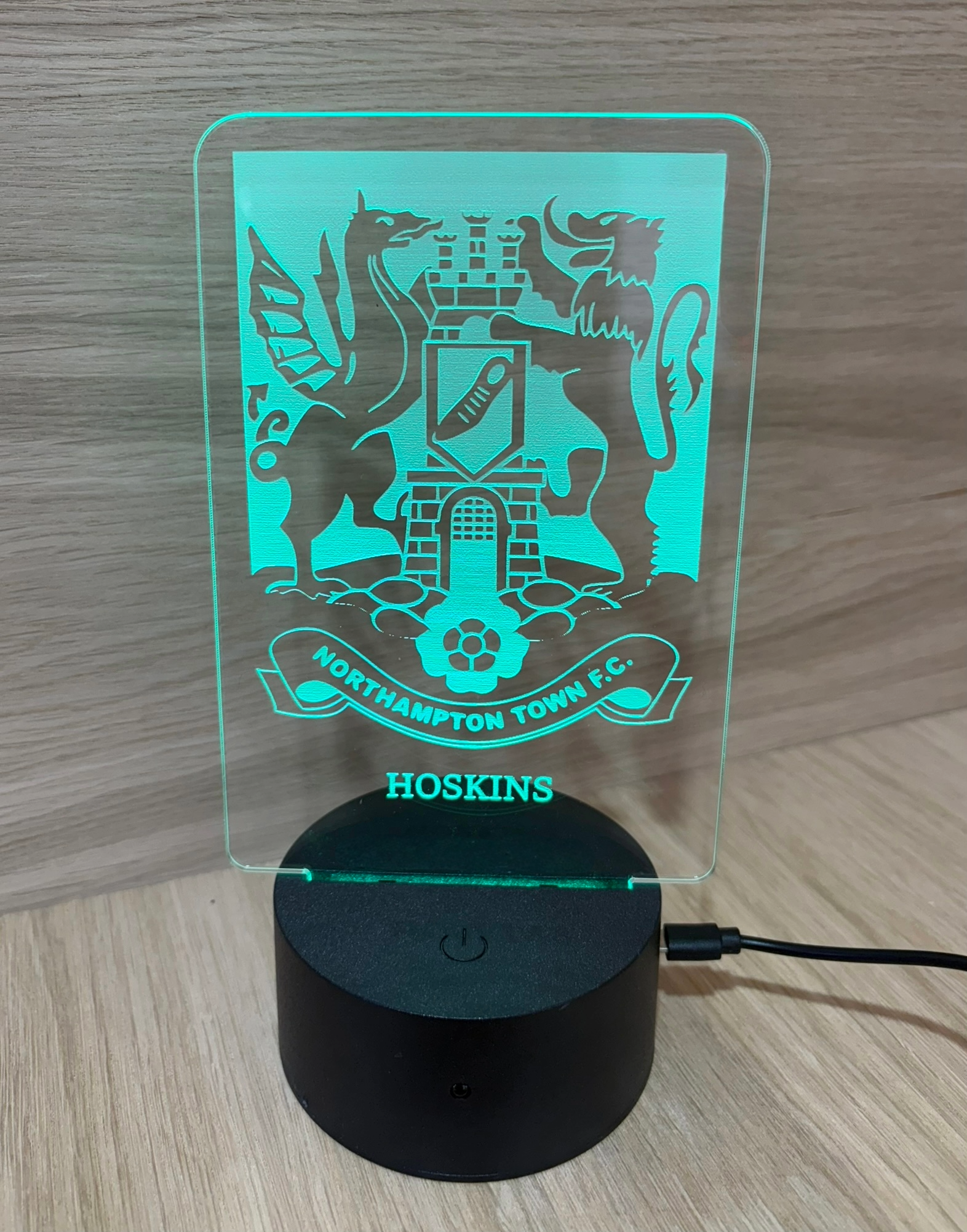 Official Light up Cobblers Acrylic Stand - PERSONALISED