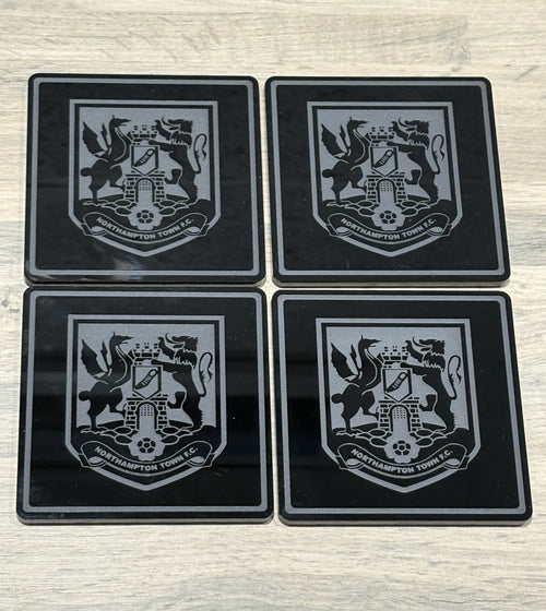 Northampton Town Football Club Acrylic Coasters: Cobblers Official Coaster Set of 4