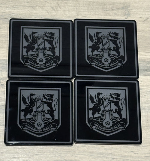Northampton Town Football Club Acrylic Coasters: Cobblers Official Coaster Set of 4