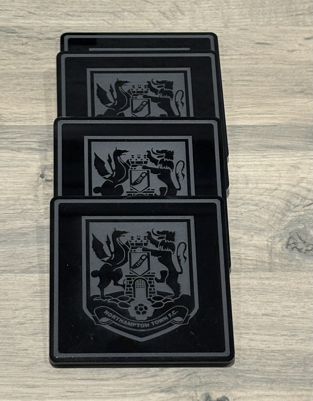 Northampton Town Football Club Acrylic Coasters: Cobblers Official Coaster Set of 4