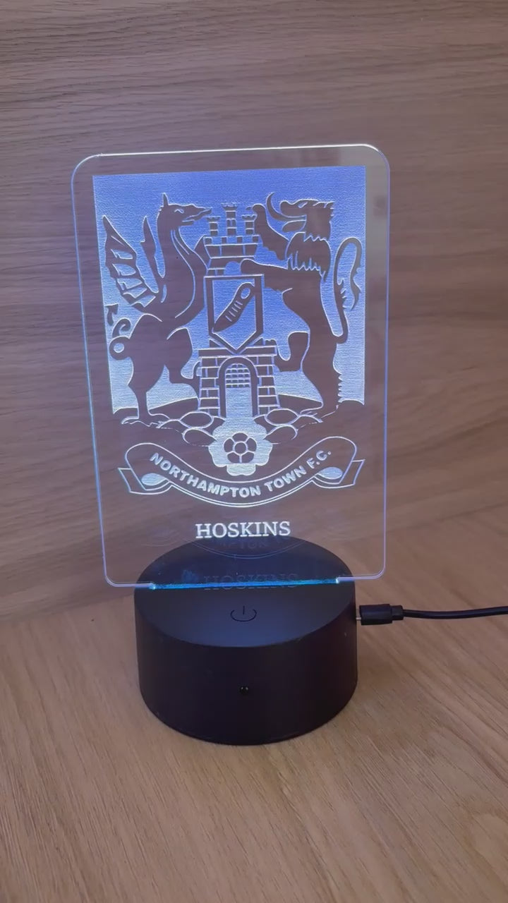 Official Light up Cobblers Acrylic Stand - PERSONALISED