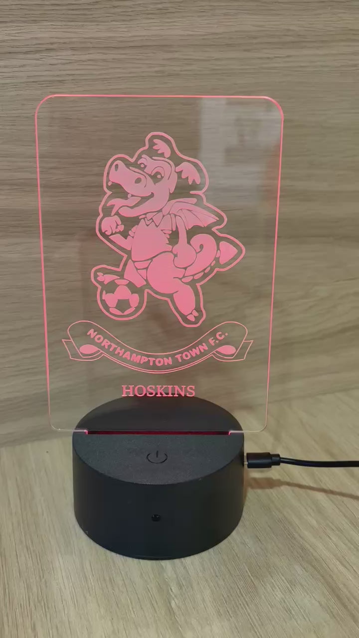 Official Light up Cobblers Mascot Acrylic Stand - PERSONALISED